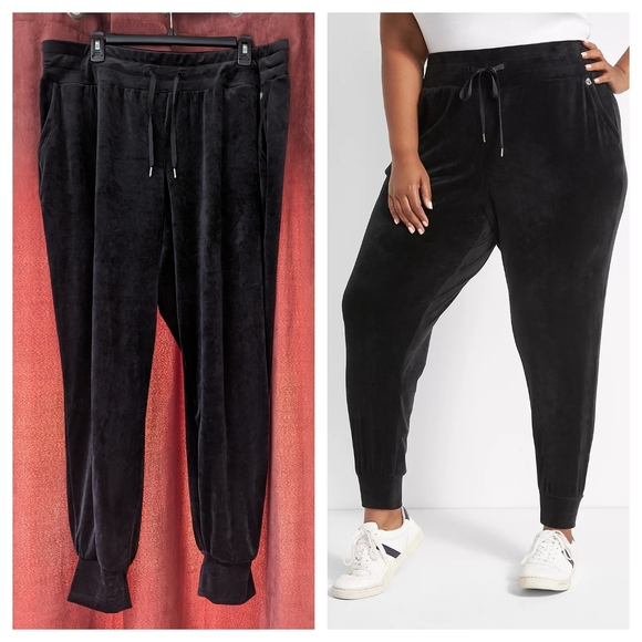 Lane Bryant Pants - ➕Black Velour Jogger➕